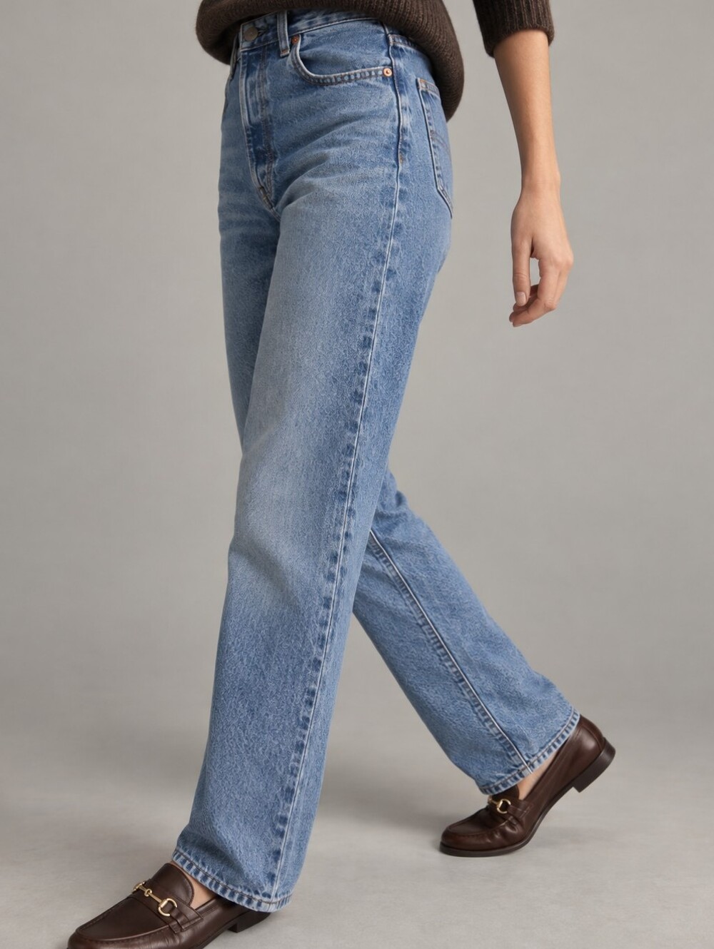 J. Crew Sllouchy Boyfriend Centre Wash Cotton Jeans Womens Size 27 Tall